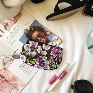 Vera Bradley Plum Petals Change Purse NWOT